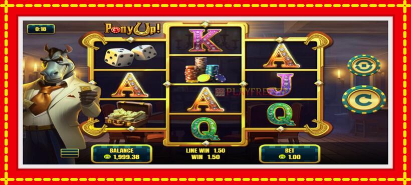 Slot machine Pony Up with access to free game online, picture 2