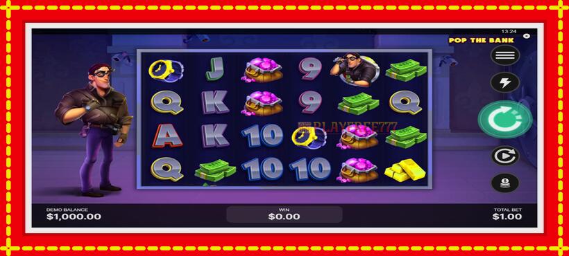 Slot machine Pop the Bank with access to free game online, picture 2