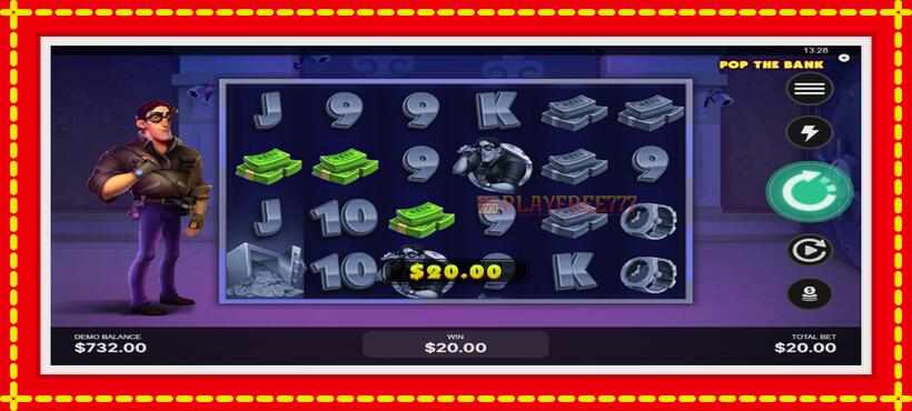 Slot machine Pop the Bank with access to free game online, picture 4