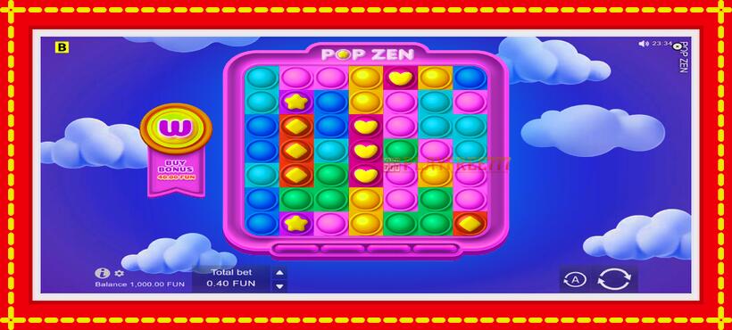 Slot machine Pop Zen with access to free game online, picture 2