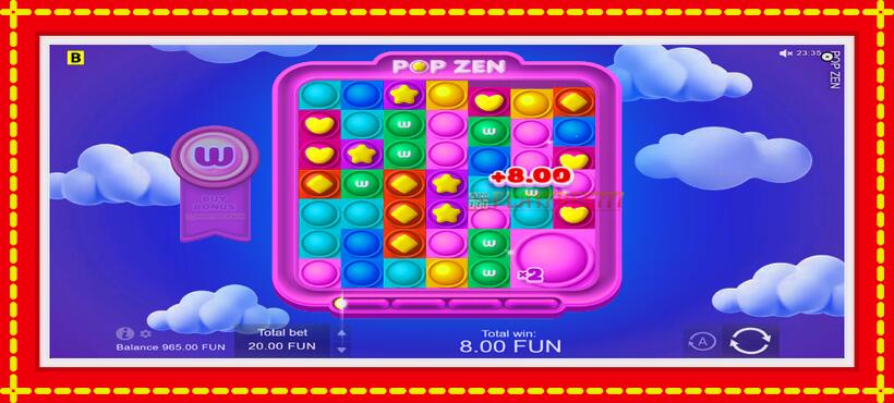 Slot machine Pop Zen with access to free game online, picture 4