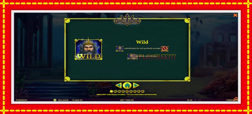 Slot machine Poseidon with access to free game online, picture 5