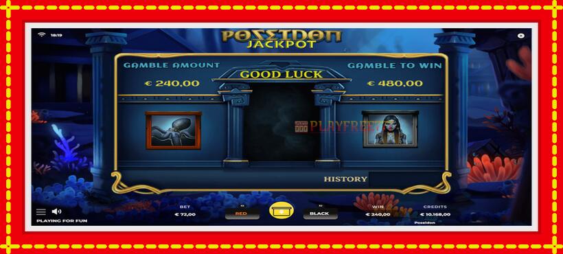 Slot machine Poseidon Jackpot with access to free game online, picture 3