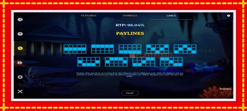 Slot machine Poseidon Jackpot with access to free game online, picture 7