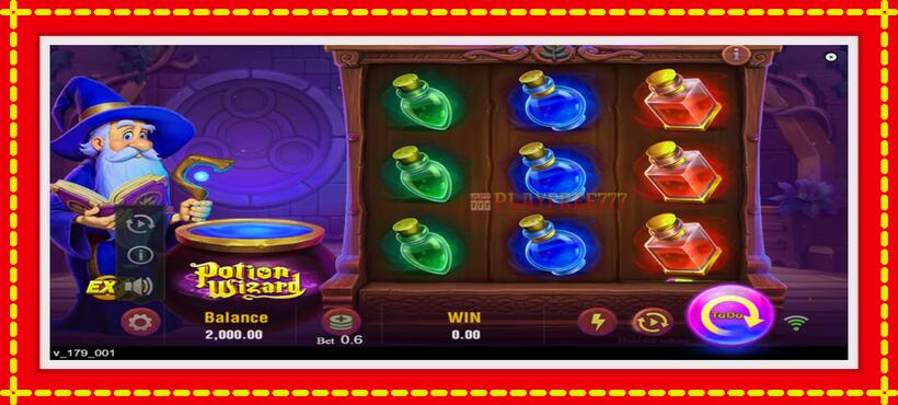 Slot machine Potion Wizard with access to free game online, picture 2