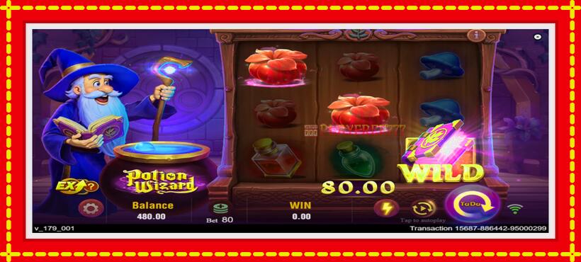 Slot machine Potion Wizard with access to free game online, picture 3