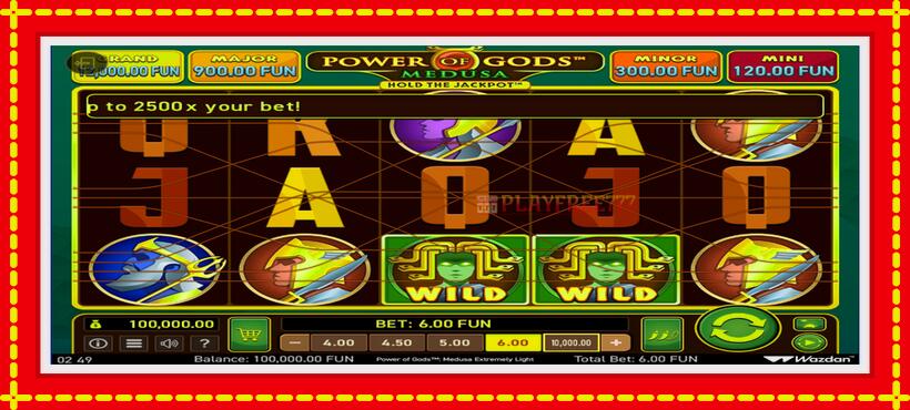 Slot machine Power of Gods: Medusa Extremely Light with access to free game online, picture 2