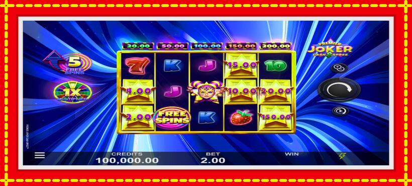 Slot machine Premier Joker Cash Spree with access to free game online, picture 1