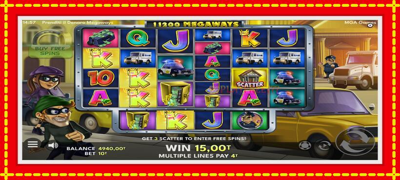 Slot machine Prenditi il Denaro Megaways with access to free game online, picture 3