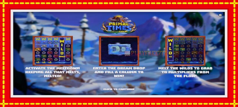 Slot machine Primal Times Dream Drop with access to free game online, picture 1