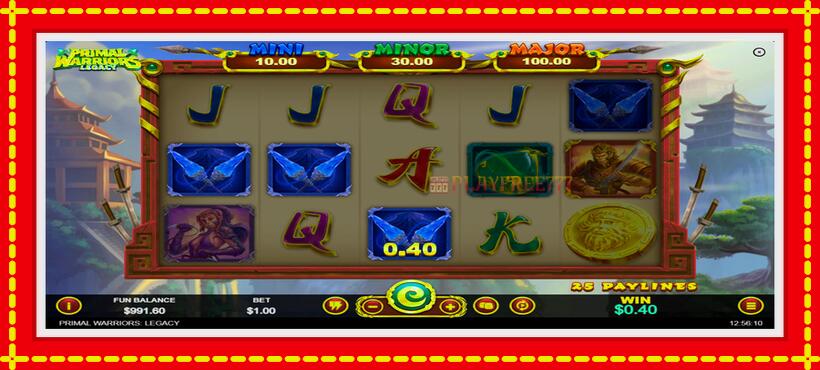 Slot machine Primal Warriors: Legacy with access to free game online, picture 3