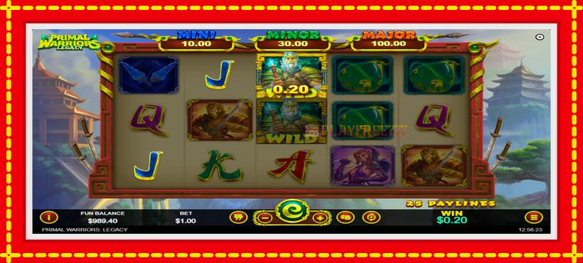 Slot machine Primal Warriors: Legacy with access to free game online, picture 4