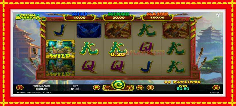 Slot machine Primal Warriors: Legacy with access to free game online, picture 5