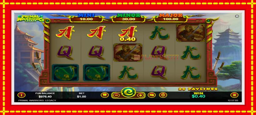 Slot machine Primal Warriors: Legacy with access to free game online, picture 6