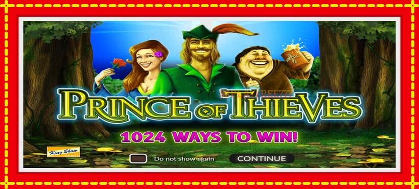 Slot machine Prince of Thieves with access to free game online, picture 1