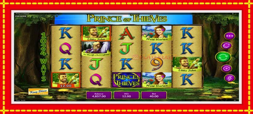 Slot machine Prince of Thieves with access to free game online, picture 4