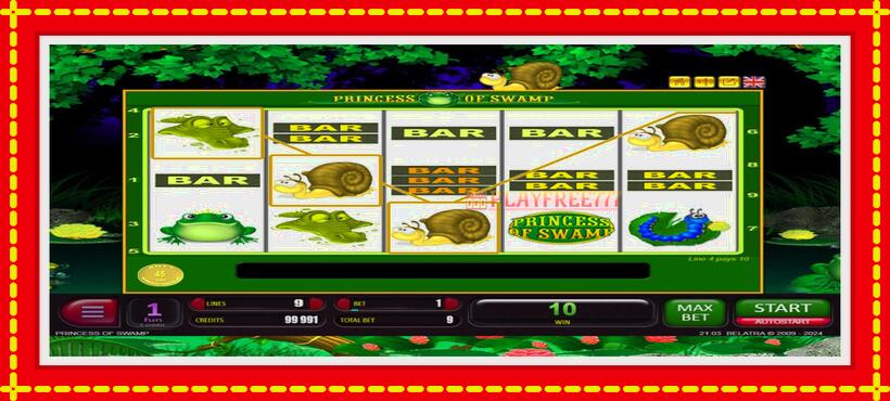 Slot machine Princess of Swamp with access to free game online, picture 2