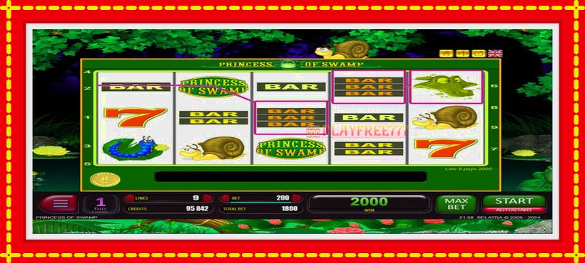 Slot machine Princess of Swamp with access to free game online, picture 4