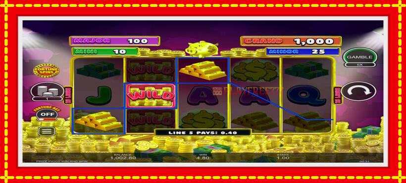 Slot machine Prize Piggy Win & Spin with access to free game online, picture 3