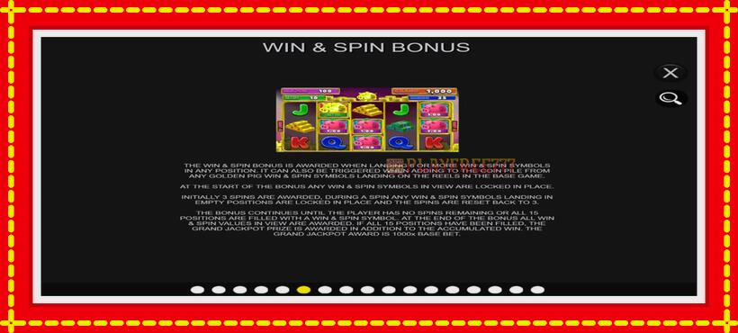 Slot machine Prize Piggy Win & Spin with access to free game online, picture 6