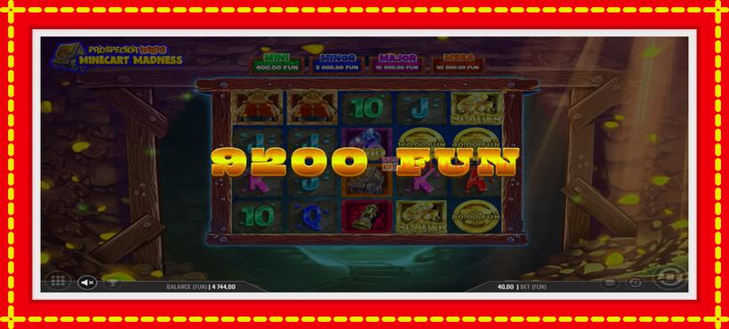 Slot machine Prospector Wilds Minecart Madness with access to free game online, picture 4