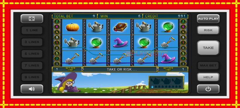 Slot machine Pumpkin Fairy with access to free game online, picture 1