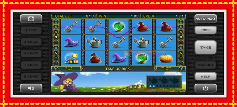 Slot machine Pumpkin Fairy with access to free game online, picture 2