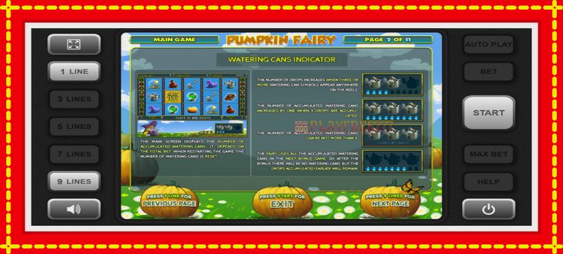 Slot machine Pumpkin Fairy with access to free game online, picture 5