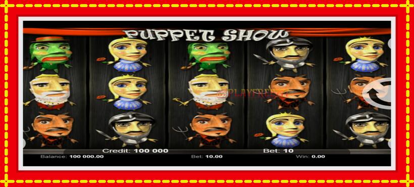 Slot machine Puppet Show with access to free game online, picture 1