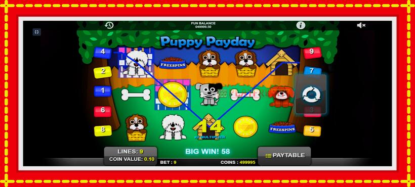 Slot machine Puppy Payday with access to free game online, picture 2