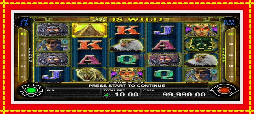 Slot machine Pyramid of Gold with access to free game online, picture 1