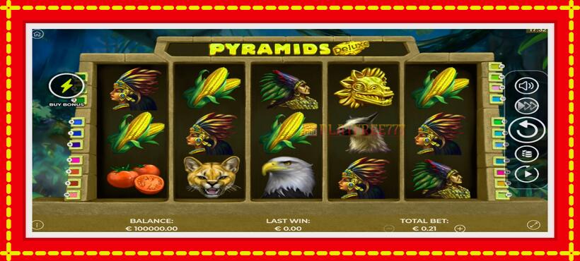 Slot machine Pyramids Deluxe with access to free game online, picture 1