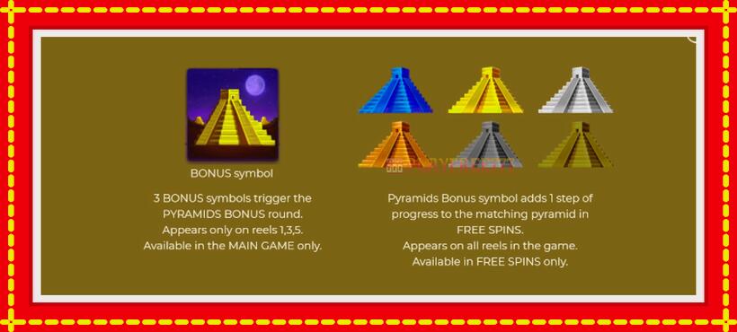 Slot machine Pyramids Deluxe with access to free game online, picture 5