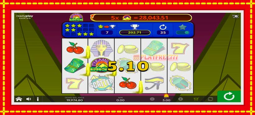 Slot machine Pyramids of Cash with Reel Bingo with access to free game online, picture 4