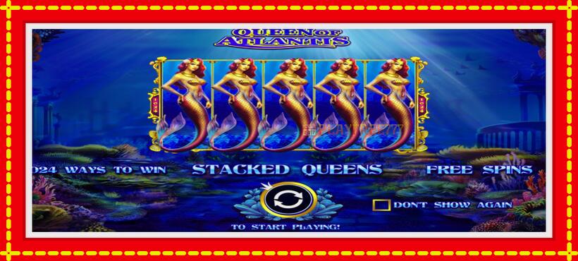 Slot machine Queen of Atlantis with access to free game online, picture 1