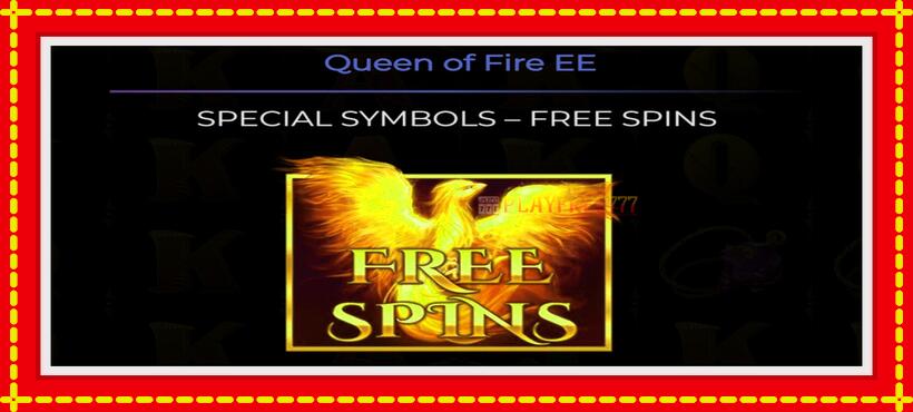 Slot machine Queen Of Fire - Expanded Edition with access to free game online, picture 5