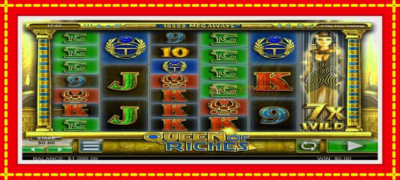 Slot machine Queen of Riches with access to free game online, picture 1