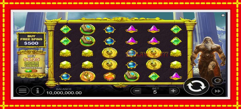 Slot machine Rage of Olympus with access to free game online, picture 2