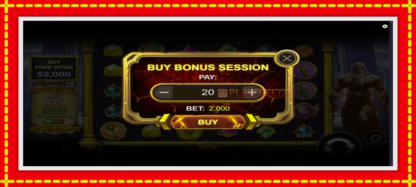 Slot machine Rage of Olympus with access to free game online, picture 4