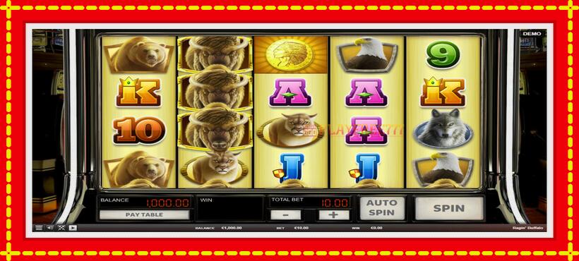 Slot machine Ragin Buffalo with access to free game online, picture 2