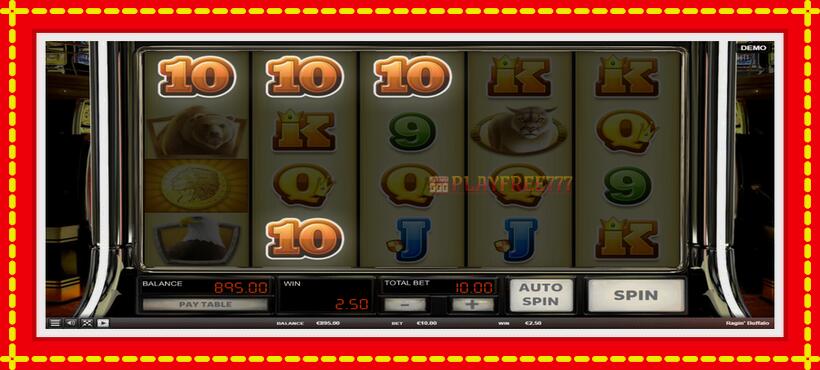 Slot machine Ragin Buffalo with access to free game online, picture 4