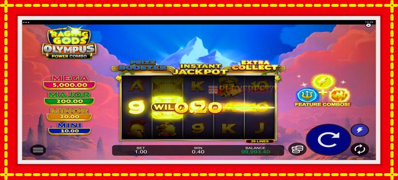 Slot machine Raging Gods: Olympus with access to free game online, picture 2