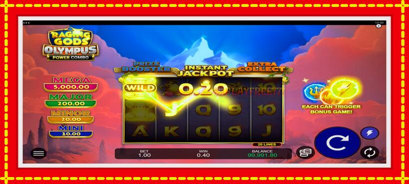 Slot machine Raging Gods: Olympus with access to free game online, picture 3