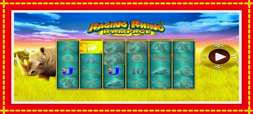 Slot machine Raging Rhino Rampage with access to free game online, picture 3