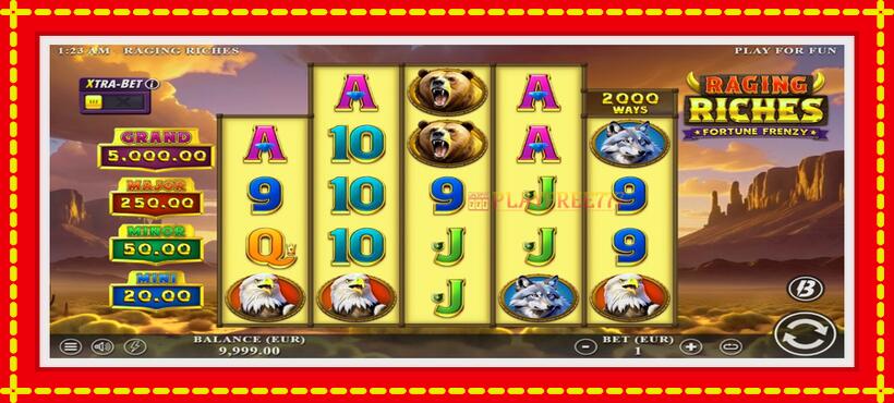 Slot machine Raging Riches with access to free game online, picture 2