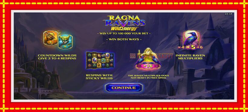 Slot machine RagnaRavens WildEnergy with access to free game online, picture 1