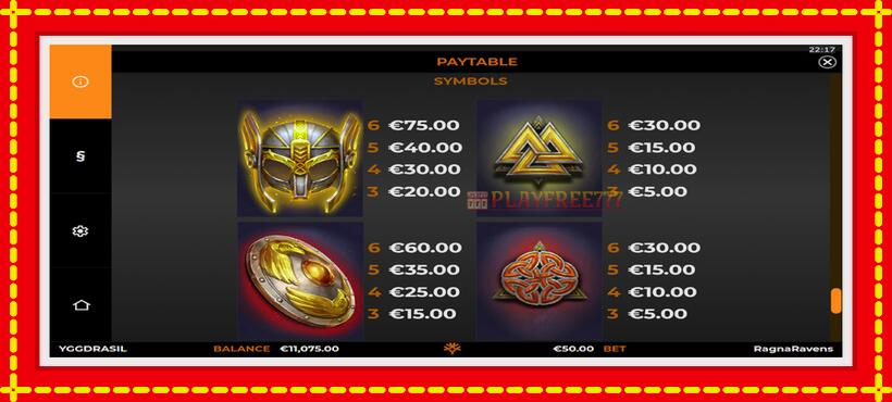 Slot machine RagnaRavens WildEnergy with access to free game online, picture 6