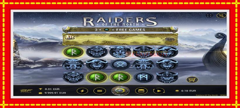 Slot machine Raiders of the North with access to free game online, picture 2