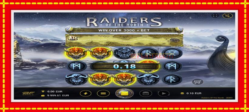 Slot machine Raiders of the North with access to free game online, picture 3