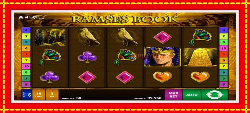 Slot machine Ramses Book with access to free game online, picture 1